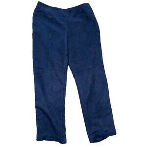 Boho chic Faux Suede Navy Villager Sport by Liz Claiborne Women's Size 12 Pant